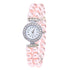 Crystal Watch Pearl String Strap Watch models Clock Ladies